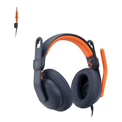 Logitech Zone Learn kabelgebundenes Headset mit Mikrofon für Schüler, Bequeme und verstellbare Passform für Kinder, 3,5 mm AUX, für Windows/macOS/iPadOS/Android/Mobilgeräte Over-Ear, Blau Logitech Zone Learn kabelgebundenes Headset mit Mikrofon für Schüler, Bequeme und verstellbare Passform für Kinder, 3,5 mm AUX, für Windows/macOS/iPadOS/Android/Mobilgeräte Over-Ear, Blau