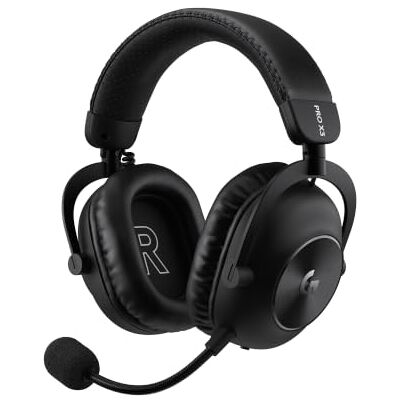Logitech PRO X3 Lightspeed Gaming-Headset Schwarz 48-kHz-Mikrofon, 50-mm-Graphen-Treiber, 7.1-Surround-Sound, Bluetooth, PC, PS5 Logitech PRO X3 Lightspeed Gaming-Headset Schwarz 48-kHz-Mikrofon, 50-mm-Graphen-Treiber, 7.1-Surround-Sound, Bluetooth, PC, PS5