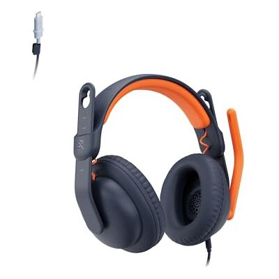 Logitech Zone Learn kabelgebundenes Headset mit Mikrofon für Schüler, Bequeme und verstellbare Passform für Kinder, USB-C, für Windows/macOS/iPadOS/Android/Mobilgeräte Over-Ear, Blau Logitech Zone Learn kabelgebundenes Headset mit Mikrofon für Schüler, Bequeme und verstellbare Passform für Kinder, USB-C, für Windows/macOS/iPadOS/Android/Mobilgeräte Over-Ear, Blau