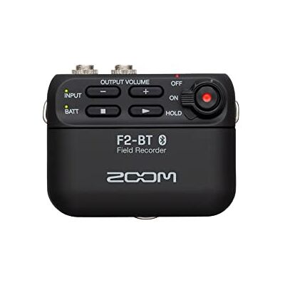 Zoom F2-BT Field Recorder mit Bluetooth und Lavalier-Mikrofon – 32-Bit Float Audioaufnahme ohne Übersteuerung – Ideal für Podcasts, Film & Interviews – Schwarz Zoom F2-BT Field Recorder mit Bluetooth und Lavalier-Mikrofon – 32-Bit Float Audioaufnahme ohne Übersteuerung – Ideal für Podcasts, Film & Interviews – Schwarz