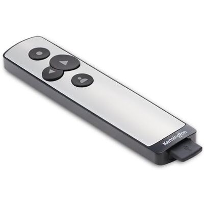 Kensington Presenter, Kabelloser USB-Presenter mit virtuellem Pointer, 15m Reichweite, Ideal für Microsoft PowerPoint, Für PC & Mac, 15 m Reichweite, Ideal für Online-Meetings, Schwarz, K75241EU Kensington Presenter, Kabelloser USB-Presenter mit virtuellem Pointer, 15m Reichweite, Ideal für Microsoft PowerPoint, Für PC & Mac, 15 m Reichweite, Ideal für Online-Meetings, Schwarz, K75241EU