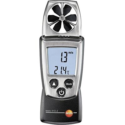 Testo AG testo 410-2 0560 4102 Flügelrad-Anemometer zur Messung von Luftgeschwindigkeit, Volumenstrom und Temperatur Testo AG testo 410-2 0560 4102 Flügelrad-Anemometer zur Messung von Luftgeschwindigkeit, Volumenstrom und Temperatur