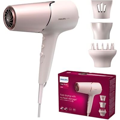 Philips 5000 Series Haartrockner – Haartrockner mit ThermoShield Technologie, Volumendiffusor und 9 mm und 11 mm Düse in Perlmutt (BHD530/20) Philips 5000 Series Haartrockner – Haartrockner mit ThermoShield Technologie, Volumendiffusor und 9 mm und 11 mm Düse in Perlmutt (BHD530/20)