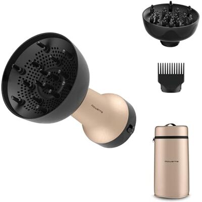 Rowenta Curl Harmony Heißluft-Diffusor, 3-in-1, für lockiges Haar, ergonomisches Design, 3 Aufsätze und Warmluft-Diffusor-Tasche CV7D30E0 Rowenta Curl Harmony Heißluft-Diffusor, 3-in-1, für lockiges Haar, ergonomisches Design, 3 Aufsätze und Warmluft-Diffusor-Tasche CV7D30E0