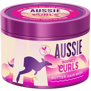 Aussie Bouncy Curls Butter Haarmaske 500ml zum Entwirren, Nähren und Tiefenpflegen von Wellen und Lockenhaar, mit Jojoba, Kokos und Australischen Macadamianussölen, Vegan und Tierversuchsfrei Aussie Bouncy Curls Butter Haarmaske 500ml zum Entwirren, Nähren und Tiefenpflegen von Wellen und Lockenhaar, mit Jojoba, Kokos und Australischen Macadamianussölen, Vegan und Tierversuchsfrei