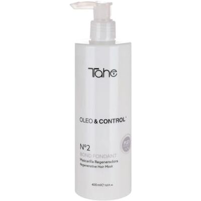 Tahe Oleo & Control Nr. 2 Bond Fondant 400 ml Regenerierende Maske, die vereint, die Nagelhaut versiegelt und das Haar revitalisiert. Tahe Oleo & Control Nr. 2 Bond Fondant 400 ml Regenerierende Maske, die vereint, die Nagelhaut versiegelt und das Haar revitalisiert.