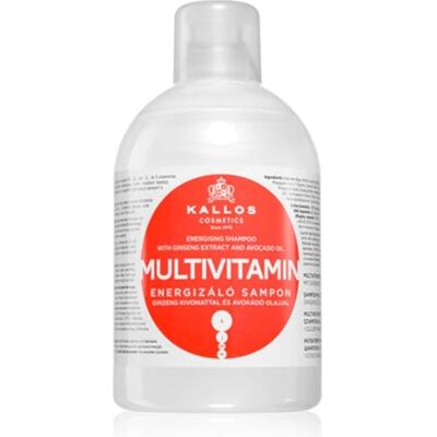 Kallos Cosmetics Energising Multivitamin Shampoo, For Fragile Hair 1L Energising Shampoo With Ginseng And Avocado Oil To Cleanse And Support Heat-Styled Hair. Kallos Cosmetics Energising Multivitamin Shampoo, For Fragile Hair 1L Energising Shampoo With Ginseng And Avocado Oil To Cleanse And Support Heat-Styled Hair.