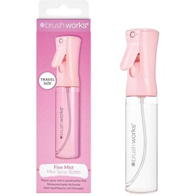 Brushworks Fine Mist Mini Spray Bottle – Refillable 80ml Travel Sized Sprayer for Hair Care, Styling, Curls, Skin Hydration, Plant Care & More – Portable, Versatile & Cruelty-Free Brushworks Fine Mist Mini Spray Bottle – Refillable 80ml Travel Sized Sprayer for Hair Care, Styling, Curls, Skin Hydration, Plant Care & More – Portable, Versatile & Cruelty-Free