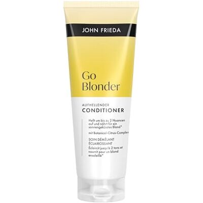 John Frieda Go Blonder Conditioner – Inhalt: 250ml – Haartyp: natürlich blondes und blond gefärbtes Haar, Highlights und Lowlights John Frieda Go Blonder Conditioner – Inhalt: 250ml – Haartyp: natürlich blondes und blond gefärbtes Haar, Highlights und Lowlights