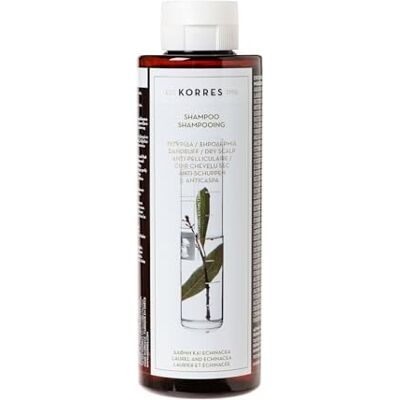 KORRES Laurel & Echinacea Anti-Schuppen Shampoo, vegan, 250ml mit Lorbeer- & Echincea-Extrakte, leichter Peelingeffekt, wirkt juckreizlindernd, silikon- & parabenfrei, natürlich sanft KORRES Laurel & Echinacea Anti-Schuppen Shampoo, vegan, 250ml mit Lorbeer- & Echincea-Extrakte, leichter Peelingeffekt, wirkt juckreizlindernd, silikon- & parabenfrei, natürlich sanft