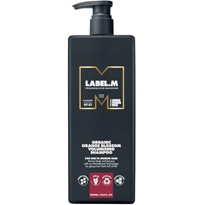 label.m Organic Orange Blossom Volumising Shampoo 1000ml label.m Organic Orange Blossom Volumising Shampoo 1000ml