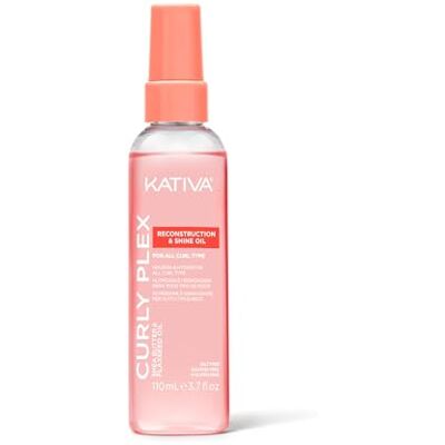 KATIVA Curly Plex Haaröl Anti-Frizz & Glanz 110 ml Mit Sheabutter und Leinsamen. Ohne Salz, ohne Sulfate, glutenfrei KATIVA Curly Plex Haaröl Anti-Frizz & Glanz 110 ml Mit Sheabutter und Leinsamen. Ohne Salz, ohne Sulfate, glutenfrei