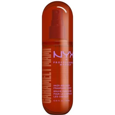 NYX PROFESSIONAL MAKEUP , Fat Oil Hair & Body Fragrance Mist, warme Karamell- und Pistaziennoten, leichtes Spray für Haar und Körper, ideal zum Layering, vegane Formel, Caramelt Mami, 160 ml NYX PROFESSIONAL MAKEUP , Fat Oil Hair & Body Fragrance Mist, warme Karamell- und Pistaziennoten, leichtes Spray für Haar und Körper, ideal zum Layering, vegane Formel, Caramelt Mami, 160 ml