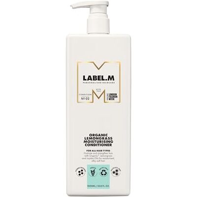 label.m Organic Lemongrass Moisturising Conditioner 1000ml label.m Organic Lemongrass Moisturising Conditioner 1000ml