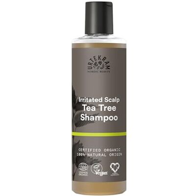Urtekram Teebaum Shampoo – Zertifiziert biologisch, vegan, beruhigende und pflegende Formel mit Aloe Vera und Glycerin für gereizte Kopfhaut – 250 ml Urtekram Teebaum Shampoo – Zertifiziert biologisch, vegan, beruhigende und pflegende Formel mit Aloe Vera und Glycerin für gereizte Kopfhaut – 250 ml