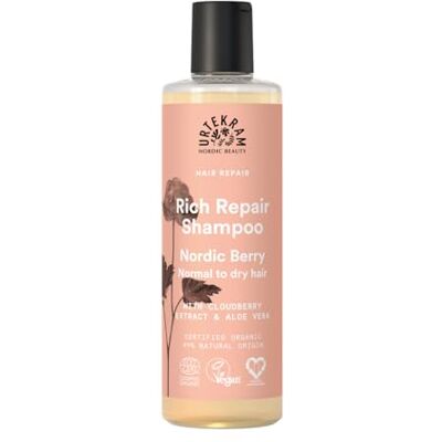 Urtekram Nordic Berry Shampoo – Feuchtigkeitsspendend & Reparierend mit Aloe Vera, Chiasamen & Moltebeere – Pflege für Normales bis Trockenes Haar – Vegan & Natürlich – 250 ml Urtekram Nordic Berry Shampoo – Feuchtigkeitsspendend & Reparierend mit Aloe Vera, Chiasamen & Moltebeere – Pflege für Normales bis Trockenes Haar – Vegan & Natürlich – 250 ml