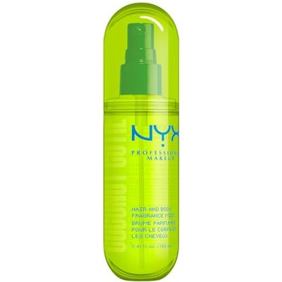 NYX PROFESSIONAL MAKEUP , Fat Oil Hair & Body Fragrance Mist, tropische Kokosnuss- und Pfirsichnoten, leichtes Spray für Haar und Körper, ideal zum Layering, vegane Formel, Coconut Cutie, 160 ml NYX PROFESSIONAL MAKEUP , Fat Oil Hair & Body Fragrance Mist, tropische Kokosnuss- und Pfirsichnoten, leichtes Spray für Haar und Körper, ideal zum Layering, vegane Formel, Coconut Cutie, 160 ml