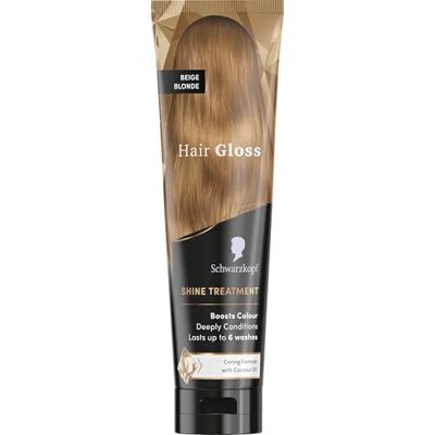 Schwarzkopf Hair Gloss Haarfarbe – Glanzpflege – Farbauffrischung – entwirrt sofort – Temporäre Haarfarbe – pflegendes Kokosöl – Beigeblond – 150 ml Schwarzkopf Hair Gloss Haarfarbe – Glanzpflege – Farbauffrischung – entwirrt sofort – Temporäre Haarfarbe – pflegendes Kokosöl – Beigeblond – 150 ml