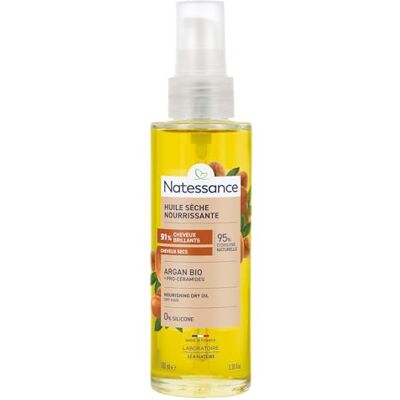 Natessance Haaröl für trockenes Haar, stärkend, mit Bio-Argan, Nährung & Glanz, trockenes und geschwächtes Haar, leichtes Finish, 100 ml Natessance Haaröl für trockenes Haar, stärkend, mit Bio-Argan, Nährung & Glanz, trockenes und geschwächtes Haar, leichtes Finish, 100 ml