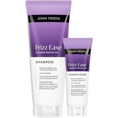 John Frieda Frizz Ease Set Wunder Reparatur Shampoo/Conditioner Inhalt: 1x 250 ml Shampoo, 1x 75 ml Conditioner Für widerspenstiges, geschädigtes Haar John Frieda Frizz Ease Set Wunder Reparatur Shampoo/Conditioner Inhalt: 1x 250 ml Shampoo, 1x 75 ml Conditioner Für widerspenstiges, geschädigtes Haar