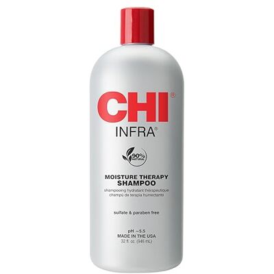 CHI Infra Shampoo, reinigt die Kopfhaut & das Haar, hydratisierend & nährend, für hitzegeschädigtes Haar, sulfat-, paraben- & tierversuchsfrei, 340 ml CHI Infra Shampoo, reinigt die Kopfhaut & das Haar, hydratisierend & nährend, für hitzegeschädigtes Haar, sulfat-, paraben- & tierversuchsfrei, 340 ml