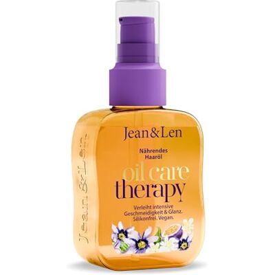 Jean & Len Haaröl Oil Care Therapy, vegan, 100 ml Für trockenes & strohiges Haar, mit Monoiöl, Passionsblumen-Extrakt & Squalan, verbessert die Kämmbarkeit, ohne Silikone Jean & Len Haaröl Oil Care Therapy, vegan, 100 ml Für trockenes & strohiges Haar, mit Monoiöl, Passionsblumen-Extrakt & Squalan, verbessert die Kämmbarkeit, ohne Silikone