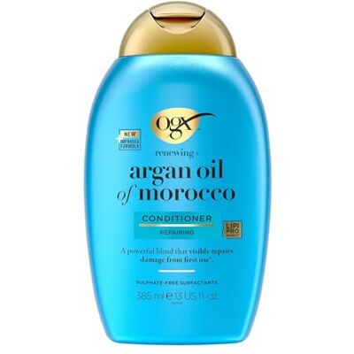OGX Argan Oil of Morocco Conditioner, 385 ml Regenerierende Haarspülung, repariert gschädigtes Haar sichtbar bereits nach der ersten Anwendung, Spülung mit Arganöl OGX Argan Oil of Morocco Conditioner, 385 ml Regenerierende Haarspülung, repariert gschädigtes Haar sichtbar bereits nach der ersten Anwendung, Spülung mit Arganöl