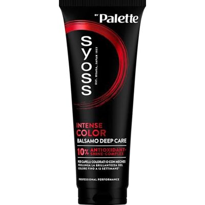 Syoss Palette Intense Color Deep Care Conditioner 250ml, Restrukturierende Haarspülung mit 10% Antioxidant-Shine-Complex verlängert die Farbbrillanz um bis zu 12 Wochen Syoss Palette Intense Color Deep Care Conditioner 250ml, Restrukturierende Haarspülung mit 10% Antioxidant-Shine-Complex verlängert die Farbbrillanz um bis zu 12 Wochen