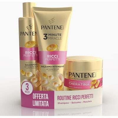 Pantene Miracles Shampoo perfekte Locken Geschenk-Set Shampoo 250 ml + Intensivspülung 200 ml + Maske 300 ml Pantene Miracles Shampoo perfekte Locken Geschenk-Set Shampoo 250 ml + Intensivspülung 200 ml + Maske 300 ml