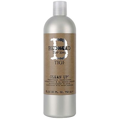TIGI Bed Head for Men Clean Up Conditioner, glättend, 750 ml Mehr Volumen mit Menthol & Vitaminen, erfrischt die Kopfhaut, mindert Reizungen, Basilikum-Duft TIGI Bed Head for Men Clean Up Conditioner, glättend, 750 ml Mehr Volumen mit Menthol & Vitaminen, erfrischt die Kopfhaut, mindert Reizungen, Basilikum-Duft