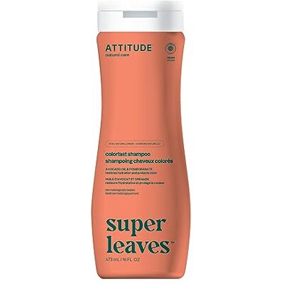 ATTITUDE Colorlast Hair Shampoo, EWG Verified, For Color Treated Hair, Protects Color, Naturally Derived Ingredients, Vegan and Plant Based, Avocado Oil and Pomegranate, 473 mL ATTITUDE Colorlast Hair Shampoo, EWG Verified, For Color Treated Hair, Protects Color, Naturally Derived Ingredients, Vegan and Plant Based, Avocado Oil and Pomegranate, 473 mL