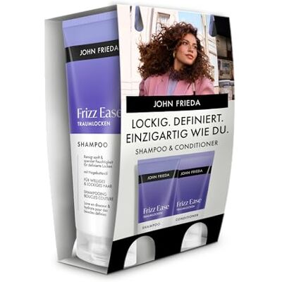 John Frieda Frizz Ease Traumlocken Vorteilsset Shampoo/Conditioner Inhalt: 1x 250 ml Shampoo, 1x 250 ml Conditioner John Frieda Frizz Ease Traumlocken Vorteilsset Shampoo/Conditioner Inhalt: 1x 250 ml Shampoo, 1x 250 ml Conditioner