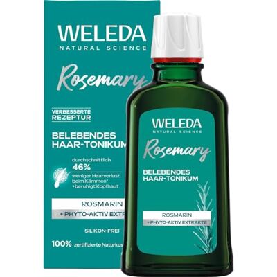 WELEDA Rosmarin Haartonikum 100ml verbesserte Rezeptur vegan Bio Kopfhaut Naturkosmetik Haarwasser hilft bei dünner werdendem Haar kräftigeres Haar gesunde Kopfhaut vegan neue Formel Tonikum Spray WELEDA Rosmarin Haartonikum 100ml verbesserte Rezeptur vegan Bio Kopfhaut Naturkosmetik Haarwasser hilft bei dünner werdendem Haar kräftigeres Haar gesunde Kopfhaut vegan neue Formel Tonikum Spray