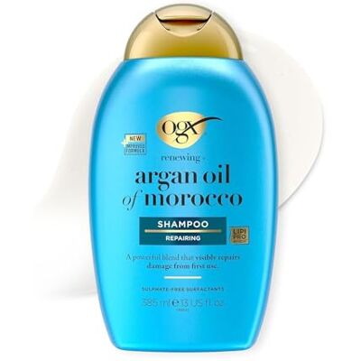 OGX Argan Oil of Morocco regenerierendes Shampoo, 385 ml Repariert Haarschäden sichtbar bereits nach der ersten Anwendung, Haarshampoo mit Arganöl für trockenes, geschädigtes Haar OGX Argan Oil of Morocco regenerierendes Shampoo, 385 ml Repariert Haarschäden sichtbar bereits nach der ersten Anwendung, Haarshampoo mit Arganöl für trockenes, geschädigtes Haar