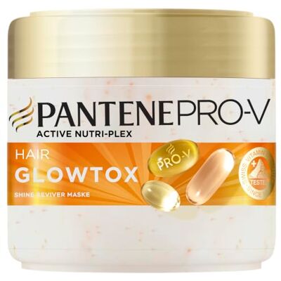 Pantene Pro-V Hair Glowtox Shine Reviver Haarmaske 300ml Hilft, das Haar zu pflegen, zu nähren und die Haarfasern nach einmaliger Nutzung aufzubauen, Mit 5000 Pro-V Nutri Pearls Pantene Pro-V Hair Glowtox Shine Reviver Haarmaske 300ml Hilft, das Haar zu pflegen, zu nähren und die Haarfasern nach einmaliger Nutzung aufzubauen, Mit 5000 Pro-V Nutri Pearls