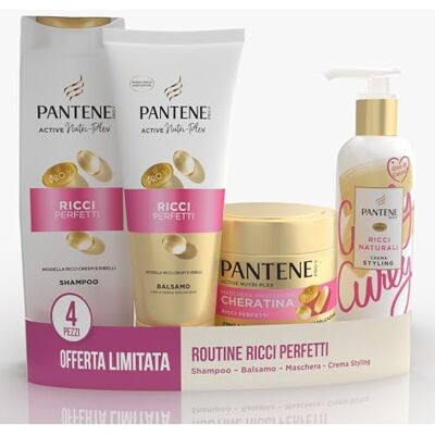 Pantene Perfektes Geschenk-Set: Shampoo 250 ml, Conditioner 200 ml, Maske 300 ml, Styling-Creme 235 ml Pantene Perfektes Geschenk-Set: Shampoo 250 ml, Conditioner 200 ml, Maske 300 ml, Styling-Creme 235 ml