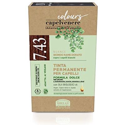 Helan Capelvenere Colours Haarfarbe, natürliche Tönung (7,43 Kupferblond) Helan Capelvenere Colours Haarfarbe, natürliche Tönung (7,43 Kupferblond)