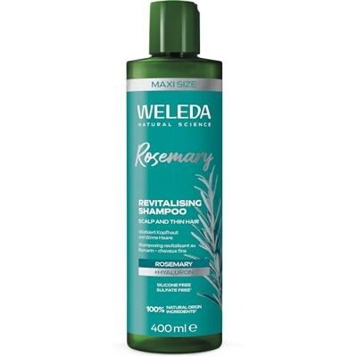 WELEDA Rosmarin Shampoo 400ml Volumen Hyaluronsäure vegan Bio Haarpflege Revitalisiert Kopfhaut und feines Haar reinigt sanft und verleiht dem Haar Volumen WELEDA Rosmarin Shampoo 400ml Volumen Hyaluronsäure vegan Bio Haarpflege Revitalisiert Kopfhaut und feines Haar reinigt sanft und verleiht dem Haar Volumen