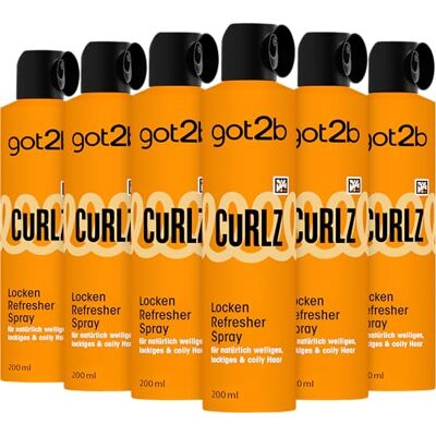 got2b Curlz Locken Refresher Spray für natürliche Locken, 200 ml Das Locken-Refresher Spray für welliges und lockiges Haar kreiert glänzende und geschmeidige Stylings mit zuverlässigem Halt got2b Curlz Locken Refresher Spray für natürliche Locken, 200 ml Das Locken-Refresher Spray für welliges und lockiges Haar kreiert glänzende und geschmeidige Stylings mit zuverlässigem Halt