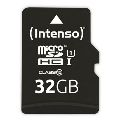Intenso Professional microSDHC 32GB Class 10 UHS-I, U3, V30 Speicherkarte inkl. SD-Adapter (bis zu 100 MB/s), schwarz Intenso Professional microSDHC 32GB Class 10 UHS-I, U3, V30 Speicherkarte inkl. SD-Adapter (bis zu 100 MB/s), schwarz