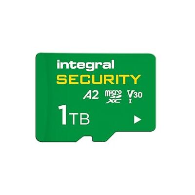 Integral 1TB High Endurance microSD Card, UHS-I V30 U3 A2, 4K für CCTV, Dashcams, Heimsicherheit, Babyphones und Bodycams, bis zu 190 Stunden Überschreiben und 193.000 Stunden Aufzeichnung Integral 1TB High Endurance microSD Card, UHS-I V30 U3 A2, 4K für CCTV, Dashcams, Heimsicherheit, Babyphones und Bodycams, bis zu 190 Stunden Überschreiben und 193.000 Stunden Aufzeichnung