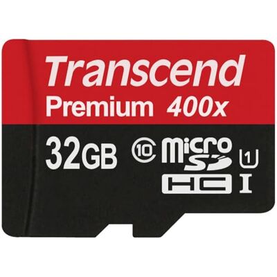 Transcend Premium microSDHC 32GB Class 10 UHS-I Speicherkarte mit SD-Adapter Transcend Premium microSDHC 32GB Class 10 UHS-I Speicherkarte mit SD-Adapter
