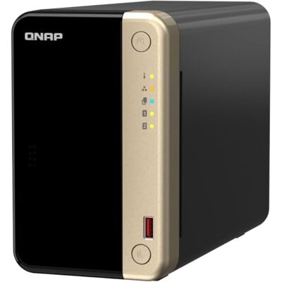 QNAP TS-264-8G-US Hochleistungs-Desktop-NAS mit Intel Celeron Quad-Core-Prozessor, M.2 PCIe Slots und Dual 2,5 GbE (2,5 G/1 G/100 M) Netzwerkverbindung (Diskless) QNAP TS-264-8G-US Hochleistungs-Desktop-NAS mit Intel Celeron Quad-Core-Prozessor, M.2 PCIe Slots und Dual 2,5 GbE (2,5 G/1 G/100 M) Netzwerkverbindung (Diskless)