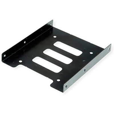 ROLINE HDD/SSD Montageadapter, 3,5 Zoll Rahmen für 1x 2,5 Zoll HDD/SSD, Metall, schwarz ROLINE HDD/SSD Montageadapter, 3,5 Zoll Rahmen für 1x 2,5 Zoll HDD/SSD, Metall, schwarz