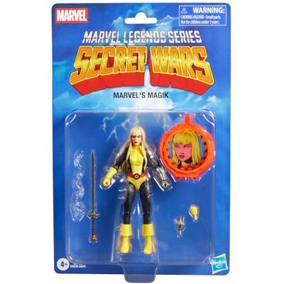 Marvel Legends Series Secret Wars ’s Magik, Retro X-Men und New Mutants Comics Action-Figur zum Sammeln mit Lentikularschild, 15 cm Marvel Legends Series Secret Wars ’s Magik, Retro X-Men und New Mutants Comics Action-Figur zum Sammeln mit Lentikularschild, 15 cm
