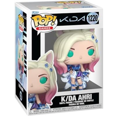 Funko POP! Games: League of Legends K/DA Ahri Offizieller Fanartikel und Merch Vinyl Sammelfigur als Regal Deko Geschenkidee zum Geburtstag für Fans und Sammler Funko POP! Games: League of Legends K/DA Ahri Offizieller Fanartikel und Merch Vinyl Sammelfigur als Regal Deko Geschenkidee zum Geburtstag für Fans und Sammler