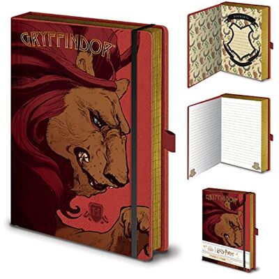 Pyramid Grindstore Harry Potter Gryffindor House Notizbuch, A5, offizielles Lizenzprodukt Pyramid Grindstore Harry Potter Gryffindor House Notizbuch, A5, offizielles Lizenzprodukt