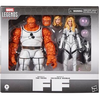 Marvel Legends Series Future Foundation 's The Thing & 's Invisible Woman, 2 von den Fantastic Four Comics inspirierte Action-Figuren zum Sammeln (Skala 15 cm) Marvel Legends Series Future Foundation 's The Thing & 's Invisible Woman, 2 von den Fantastic Four Comics inspirierte Action-Figuren zum Sammeln (Skala 15 cm)