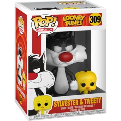 Funko POP Animation: Looney Tunes Sylvester & Tweety Offizieller Fanartikel und Merch Vinyl Sammelfigur als Regal Deko Geschenkidee zum Geburtstag für Fans und Sammler Funko POP Animation: Looney Tunes Sylvester & Tweety Offizieller Fanartikel und Merch Vinyl Sammelfigur als Regal Deko Geschenkidee zum Geburtstag für Fans und Sammler