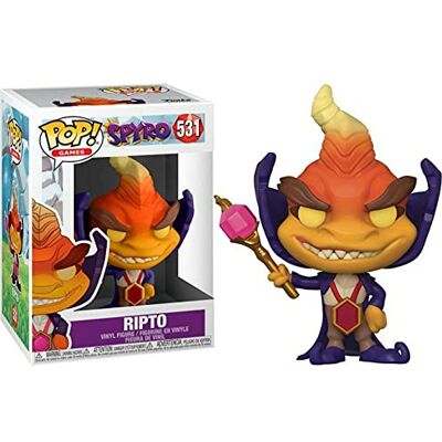 POP Funko Games: Spyro the Dragon Ripto Offizieller Fanartikel und Merch Vinyl Sammelfigur als Regal Deko Geschenkidee zum Geburtstag für Fans und Sammler POP Funko Games: Spyro the Dragon Ripto Offizieller Fanartikel und Merch Vinyl Sammelfigur als Regal Deko Geschenkidee zum Geburtstag für Fans und Sammler